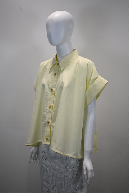 LOW CLASSIC CURVED HEM SHIRT