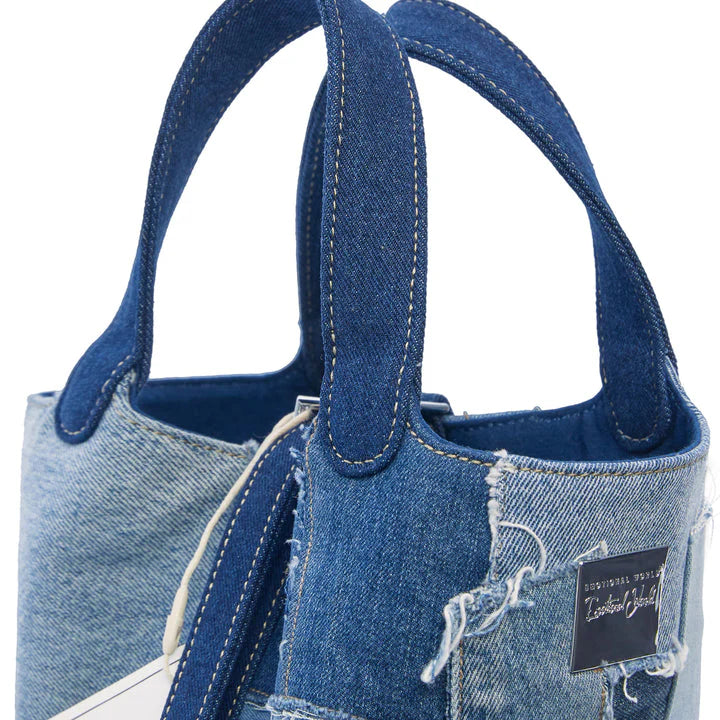 Emotional World Vintage Multi Denim Bucket Bag