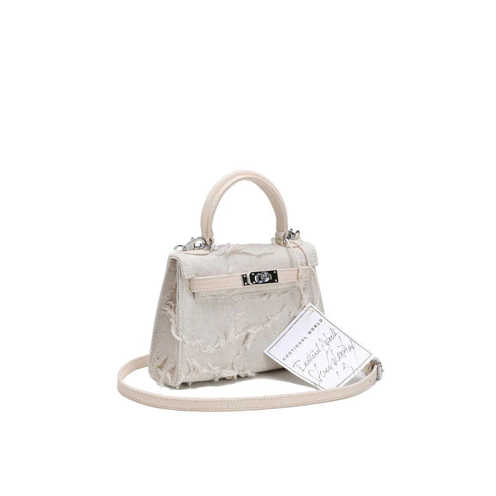 Emotional World Vintage Off White Shoulder Bag 19