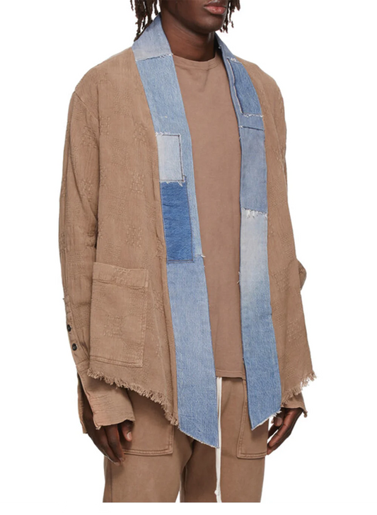 Greg Lauren Coco Open Weave Jacket