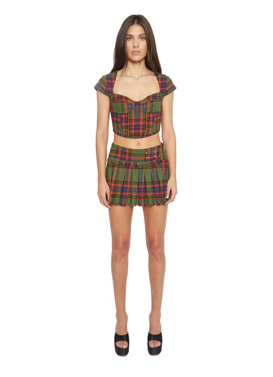 Guizio Plaid Corset