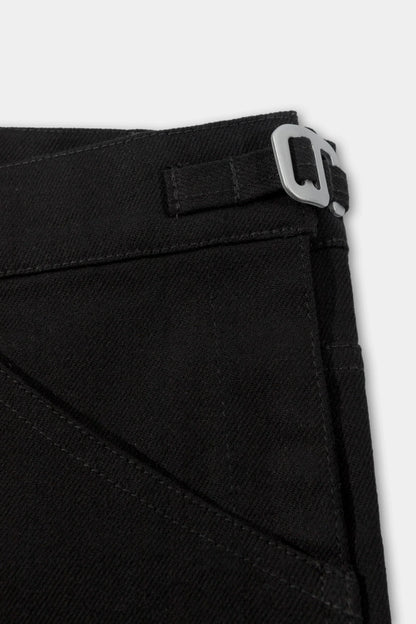 HELIOT EMIL GAIT DENIM TROUSERS_BLACK