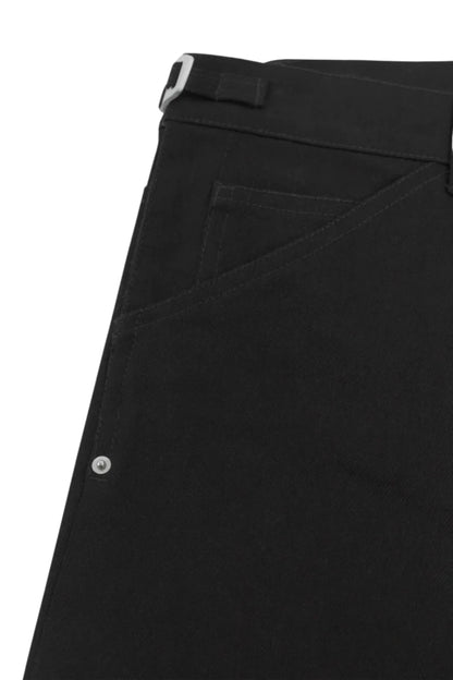 HELIOT EMIL GAIT DENIM TROUSERS_BLACK