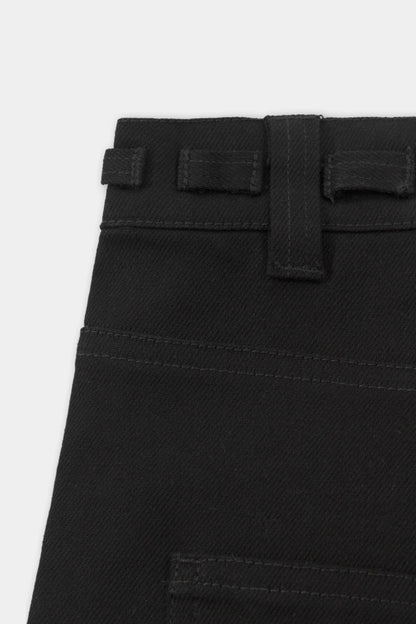 HELIOT EMIL GAIT DENIM TROUSERS_BLACK