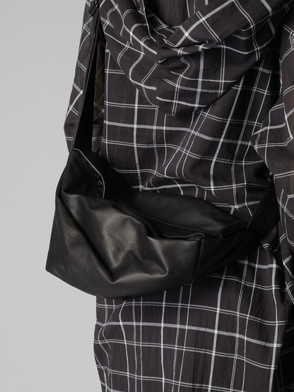 Y's WATER DYED SOFT LEATHER TUCK SHOULDER BAG S