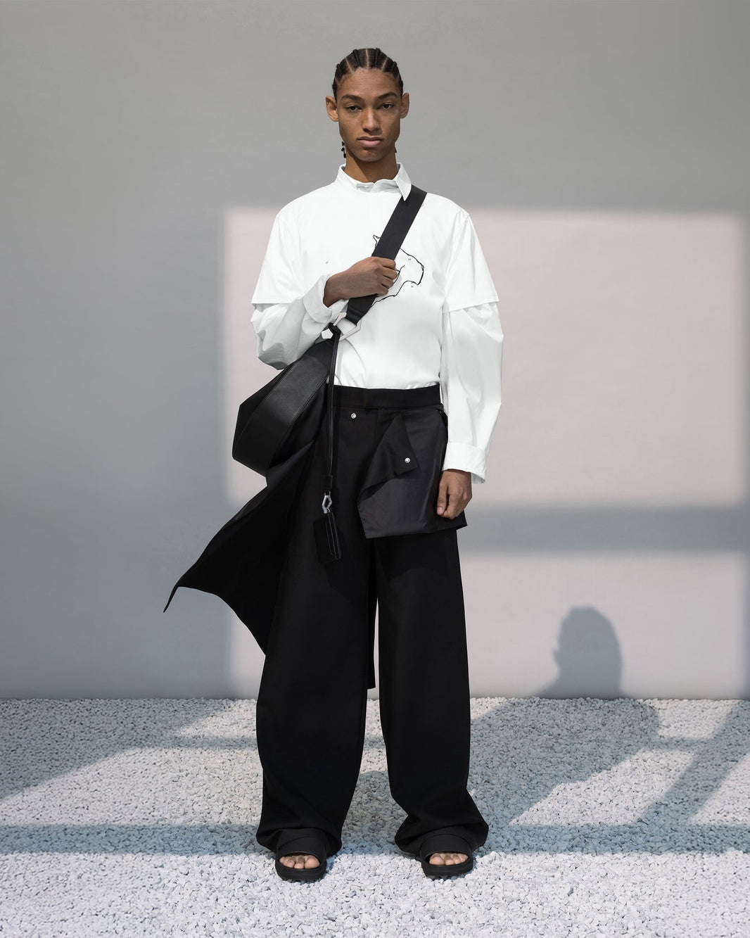 HELIOT EMIL LEVADE TAILORED TROUSERS_BLACK