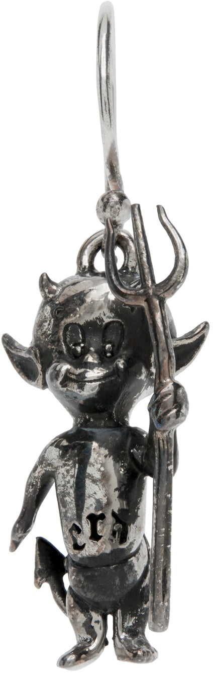 ENFANTS RICHES DÉPRIMÉS Devil Earring Silver