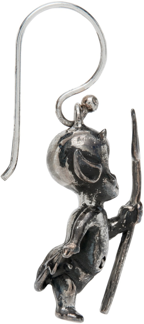 ENFANTS RICHES DÉPRIMÉS Devil Earring Silver