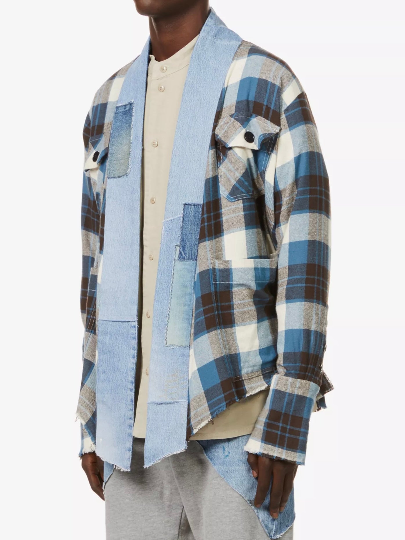 Greg Lauren Blue Plaid