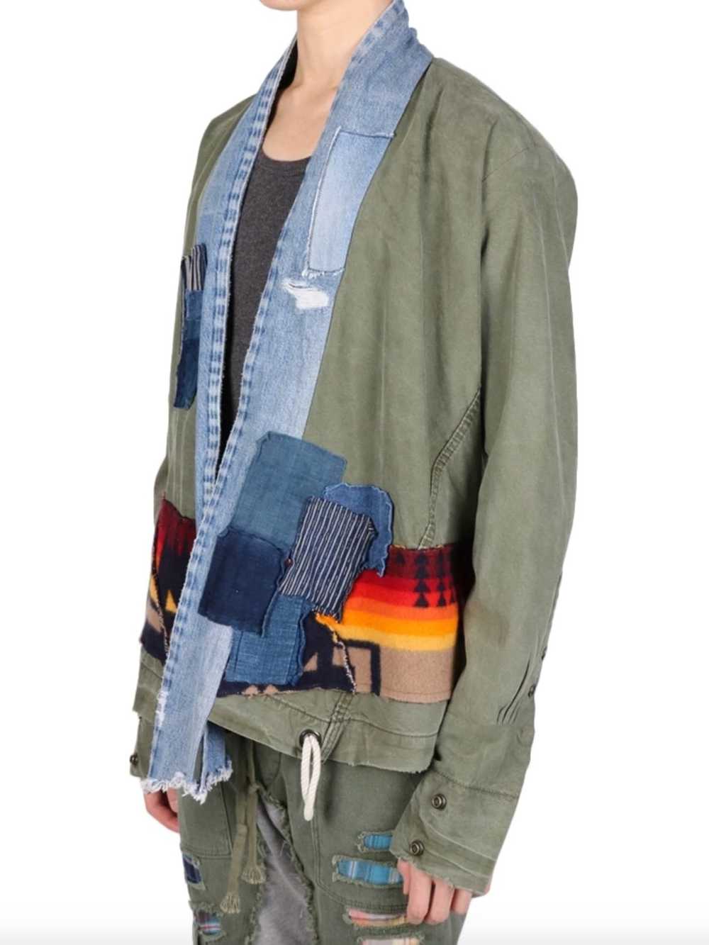 Greg Lauren Kimono Studio Jacket Army/Red