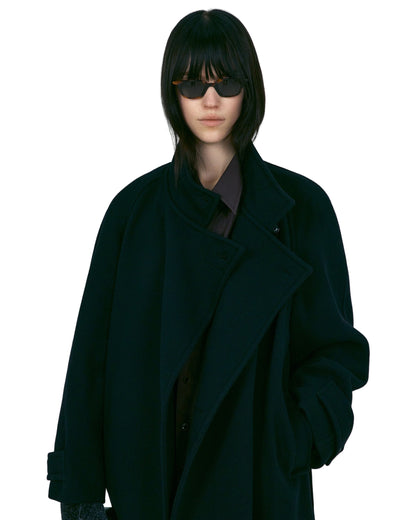 SOFT WOOL TWILL WRAP CAOT