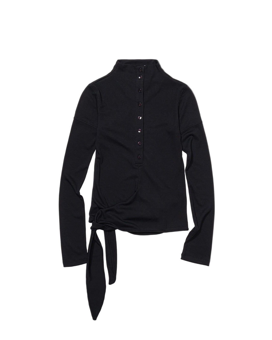 BUTTON UP WRAP T-SHIRT