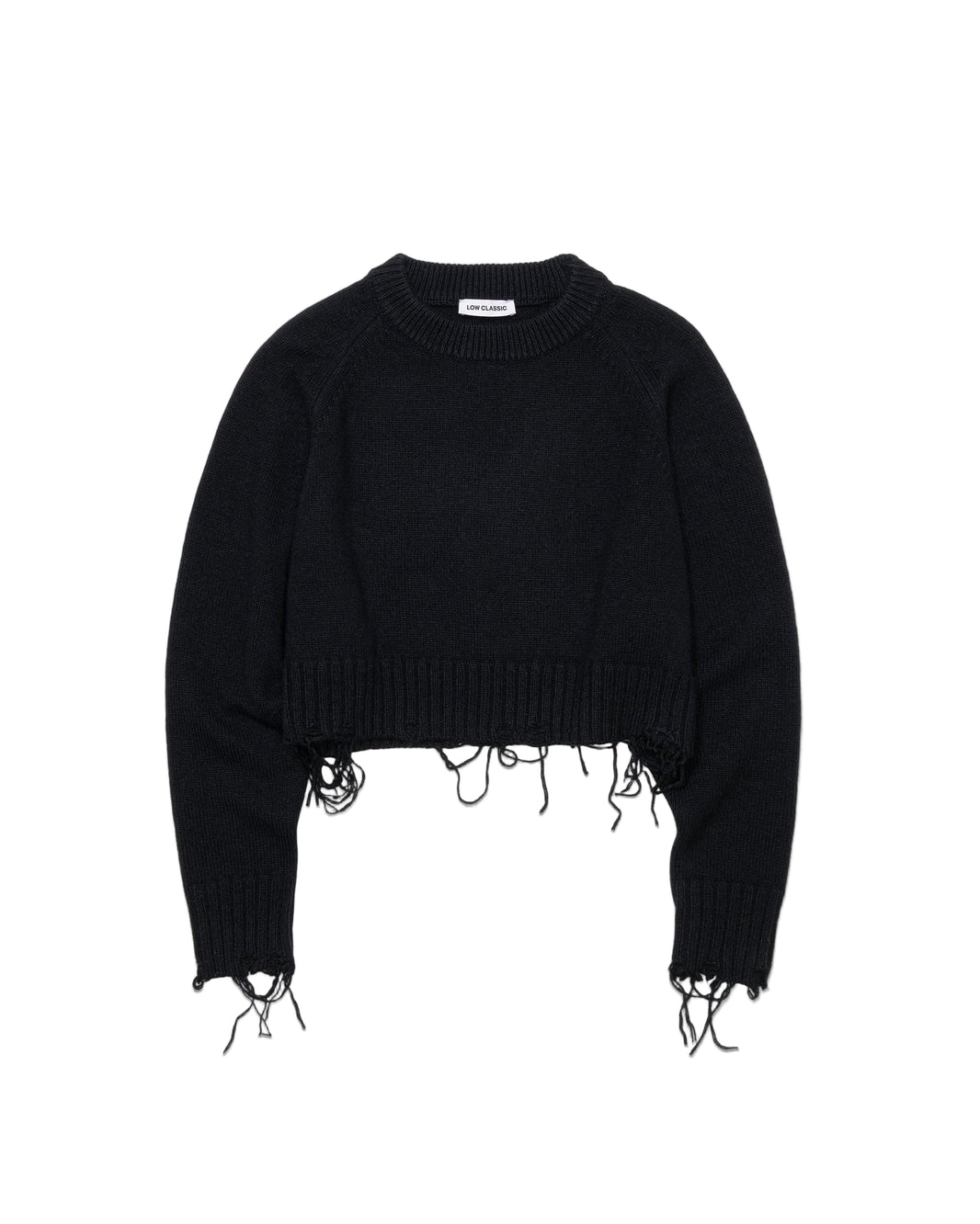 DAMAGED CROPPED PULLOVER