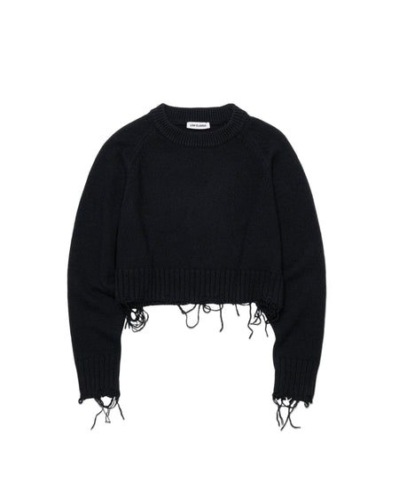 DAMAGED CROPPED PULLOVER