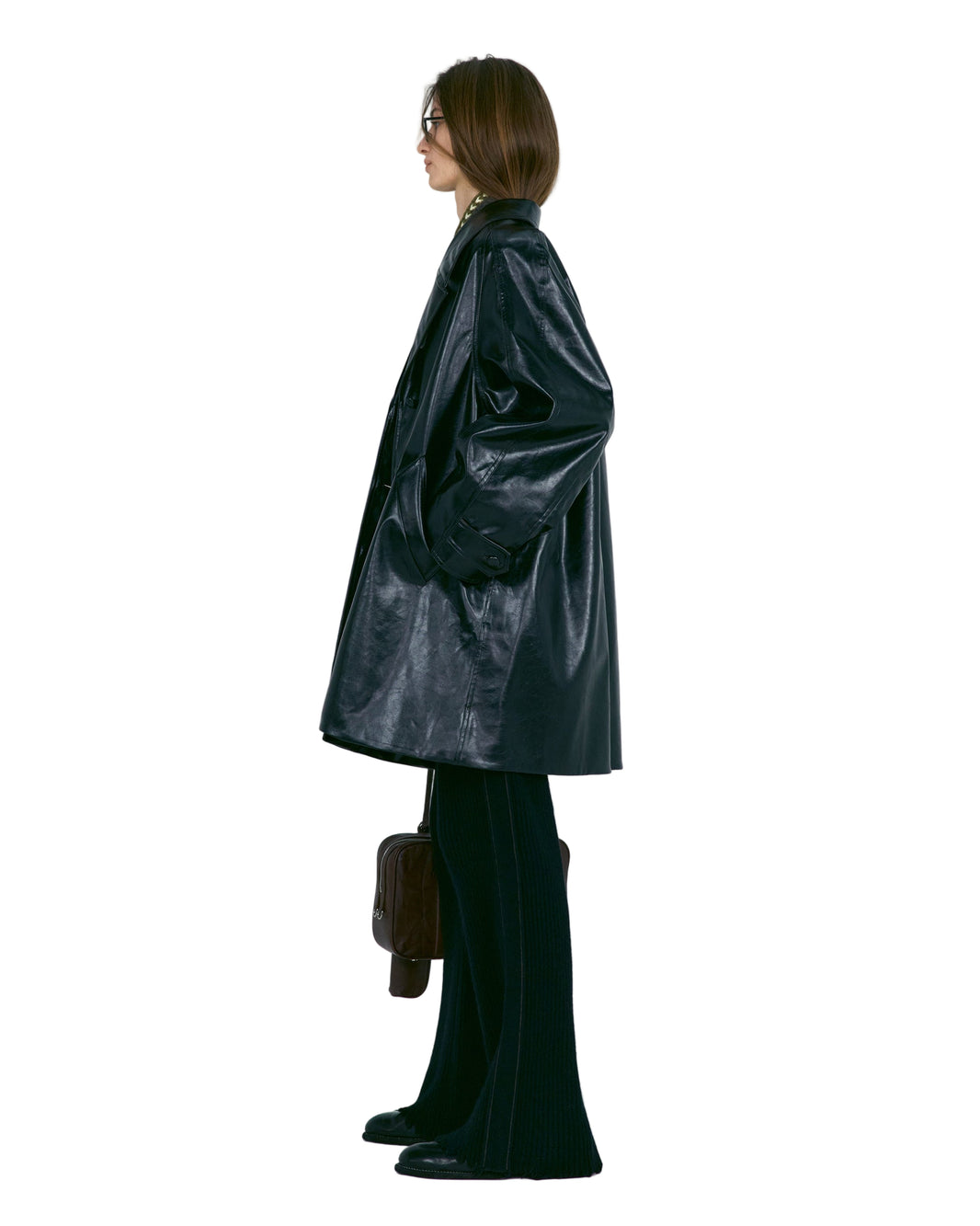 DAMAGED KNIT BOOT-CUT PANTS