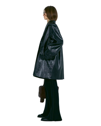 DAMAGED KNIT BOOT-CUT PANTS