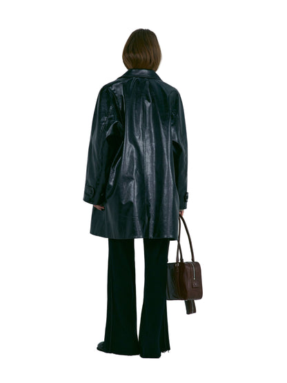 DAMAGED KNIT BOOT-CUT PANTS