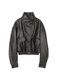 LEATHER SHORT JACKET