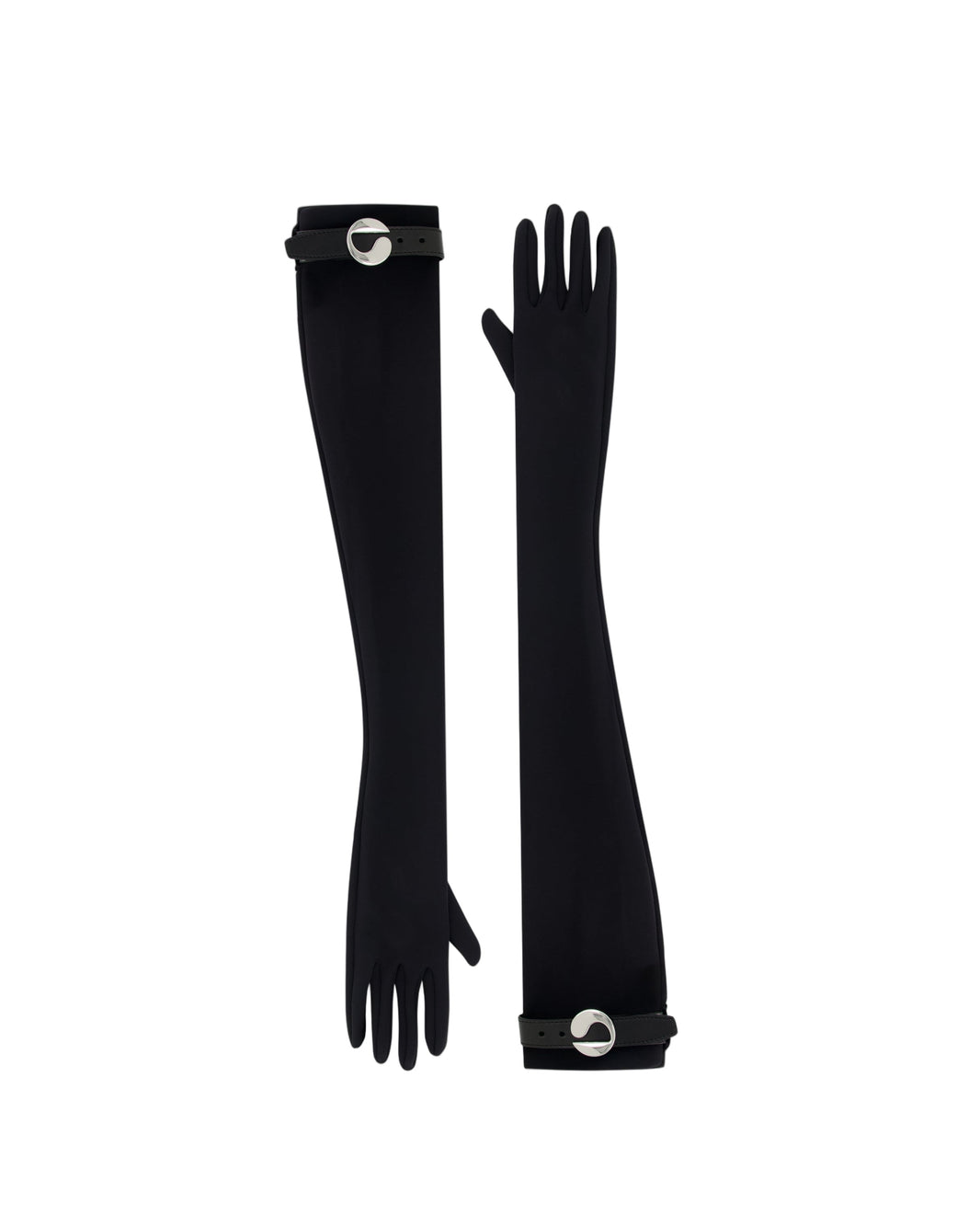 LOGO BELTED JERSEY GLOVES