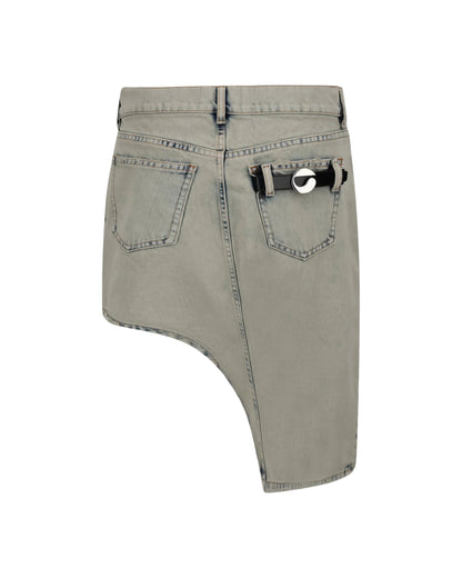 DENIM ASYMMETRIC SKIRT