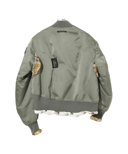 SILK-BLEND PADDED MA-1 BOMBER JACKET_UC2E1205