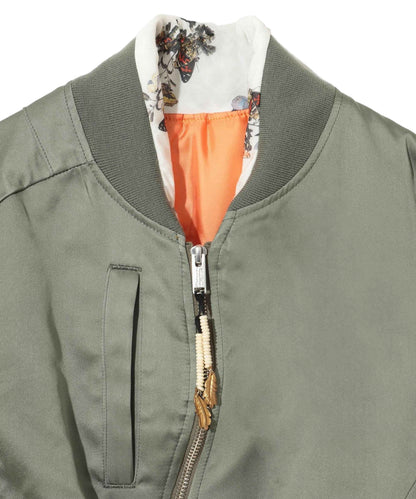SILK-BLEND PADDED MA-1 BOMBER JACKET_UC2E1205
