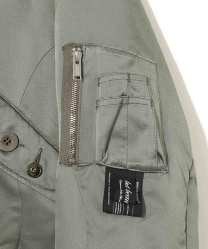 SILK-BLEND PADDED MA-1 BOMBER JACKET_UC2E1205