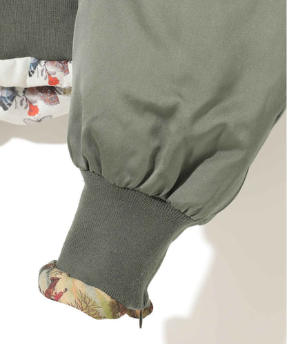 SILK-BLEND PADDED MA-1 BOMBER JACKET_UC2E1205