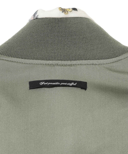 SILK-BLEND PADDED MA-1 BOMBER JACKET_UC2E1205