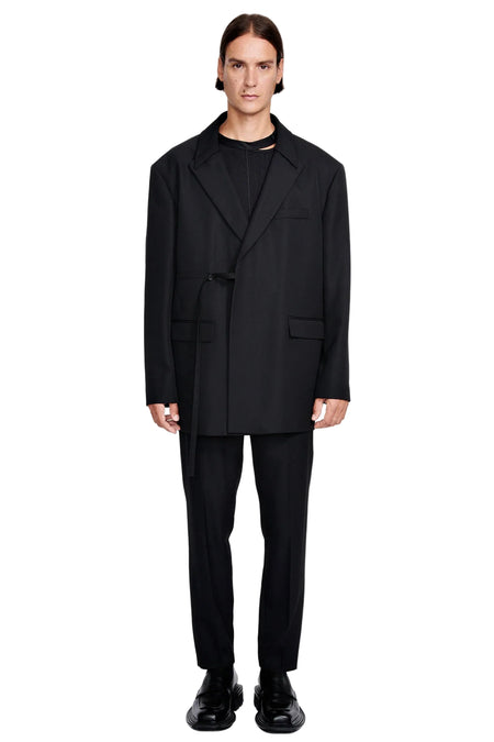 DOUBLE BREASTED JACKET WITH DOUBLE COLLAR