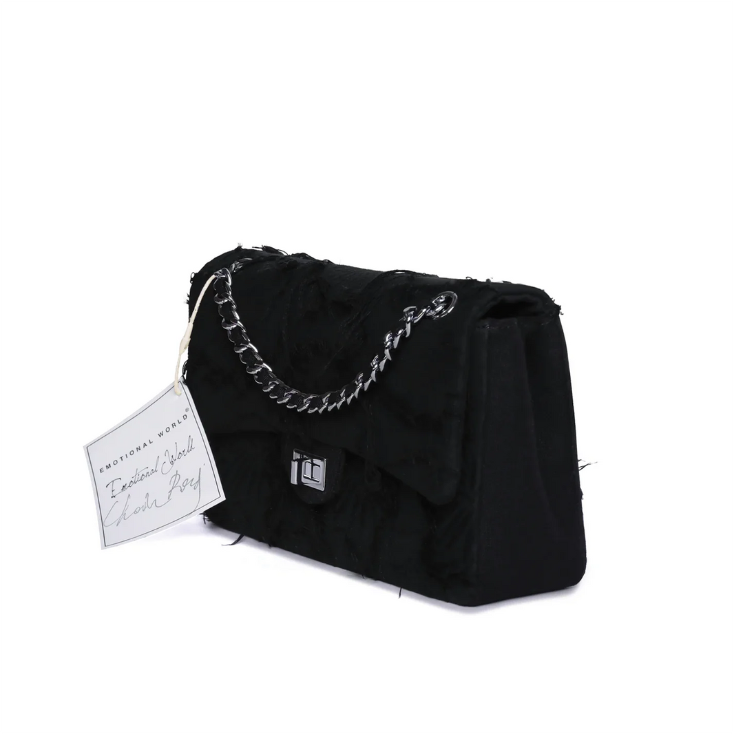 Emotional World Vintage Chain Bag Mini Black Navy