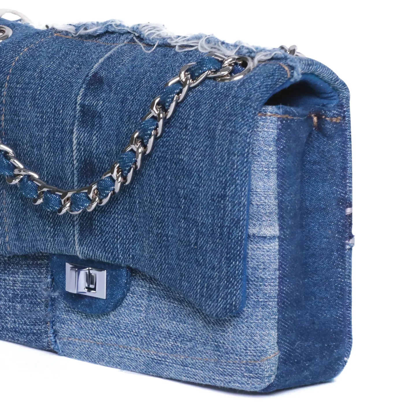 Emotional World Vintage Chain Bag Mini Multi Denim