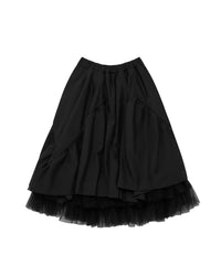 NOIR KEI NINOMIYA TULLE UNDERLAY SKIRT_BLACK