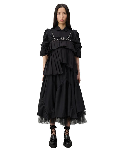 NOIR KEI NINOMIYA TULLE UNDERLAY SKIRT_BLACK