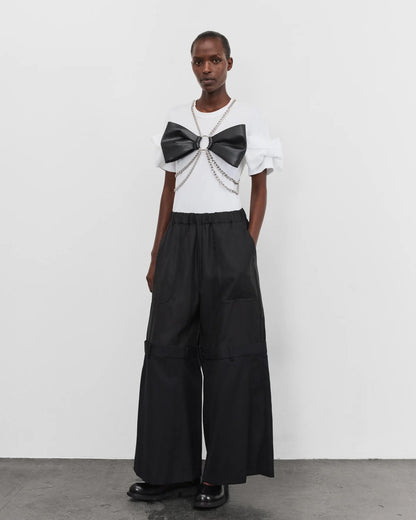 NOIR KEI NINOMIYA DOUBLE LAYER TROUSERS_BLACK