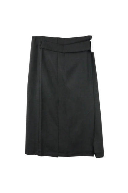 Rokh VM BUTTON DETAILED MIDI SKIRT Black