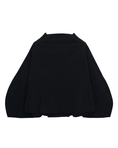 COMME DES GARÇONS COMME DES GARÇONS FLAT CURVED SLEEVE PETER PAN JACKET_BLACK
