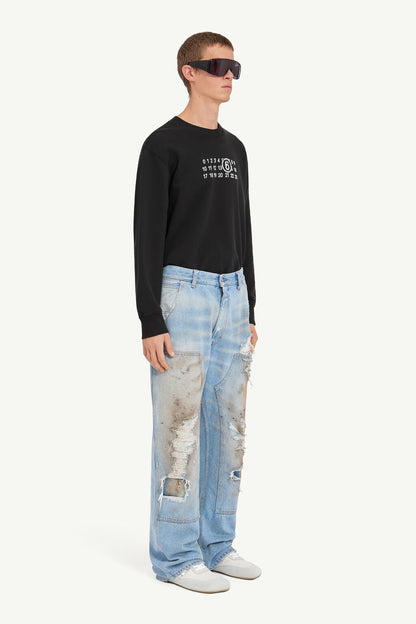 MAISON MARGIELA MM6 DISTRESSED JEANS