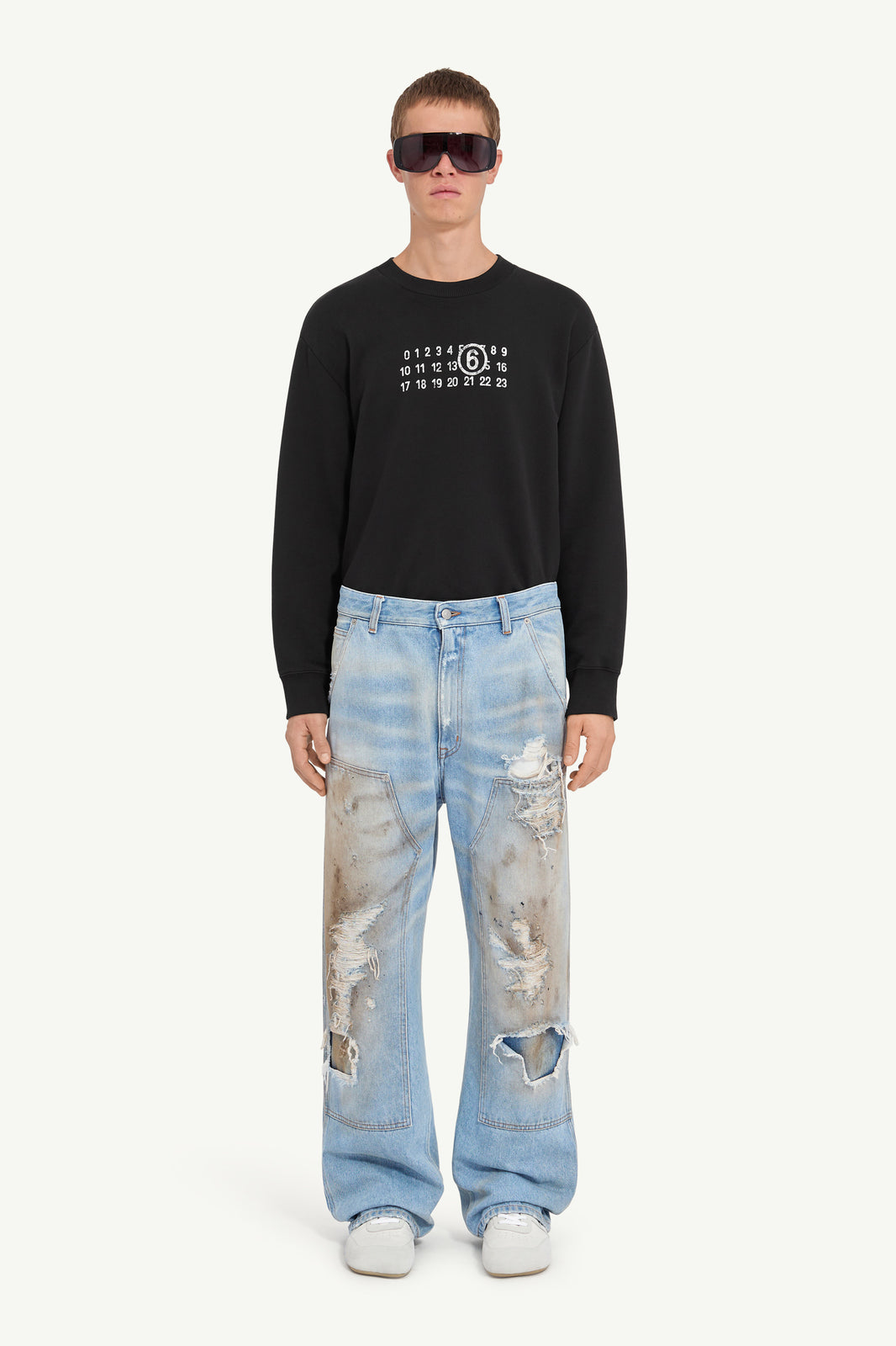 MAISON MARGIELA MM6 DISTRESSED JEANS