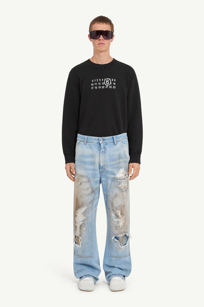 MAISON MARGIELA MM6 DISTRESSED JEANS