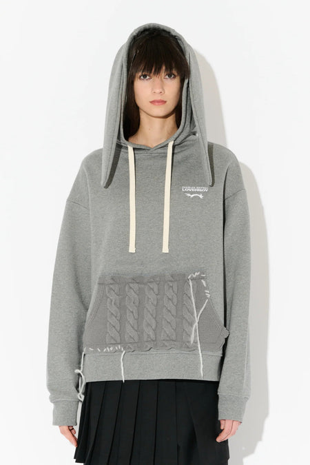 PATCH RABBIT EARS HOODY