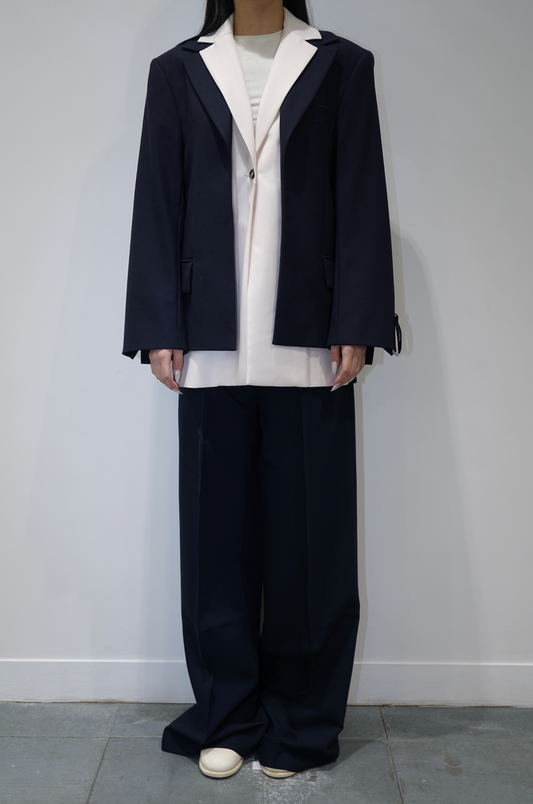 Rokh WM LONG TROUSERS Navy