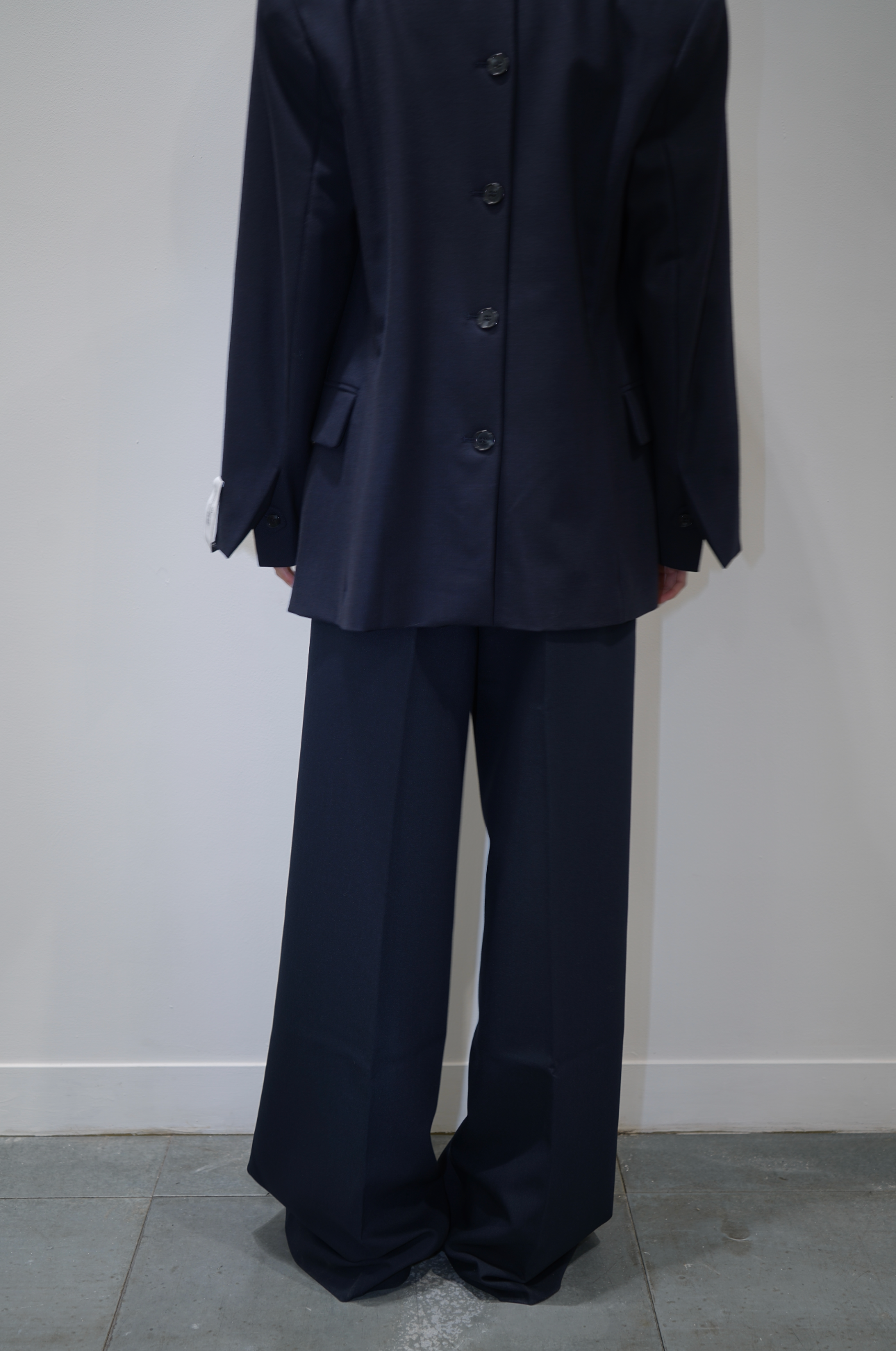 Rokh WM LONG TROUSERS Navy