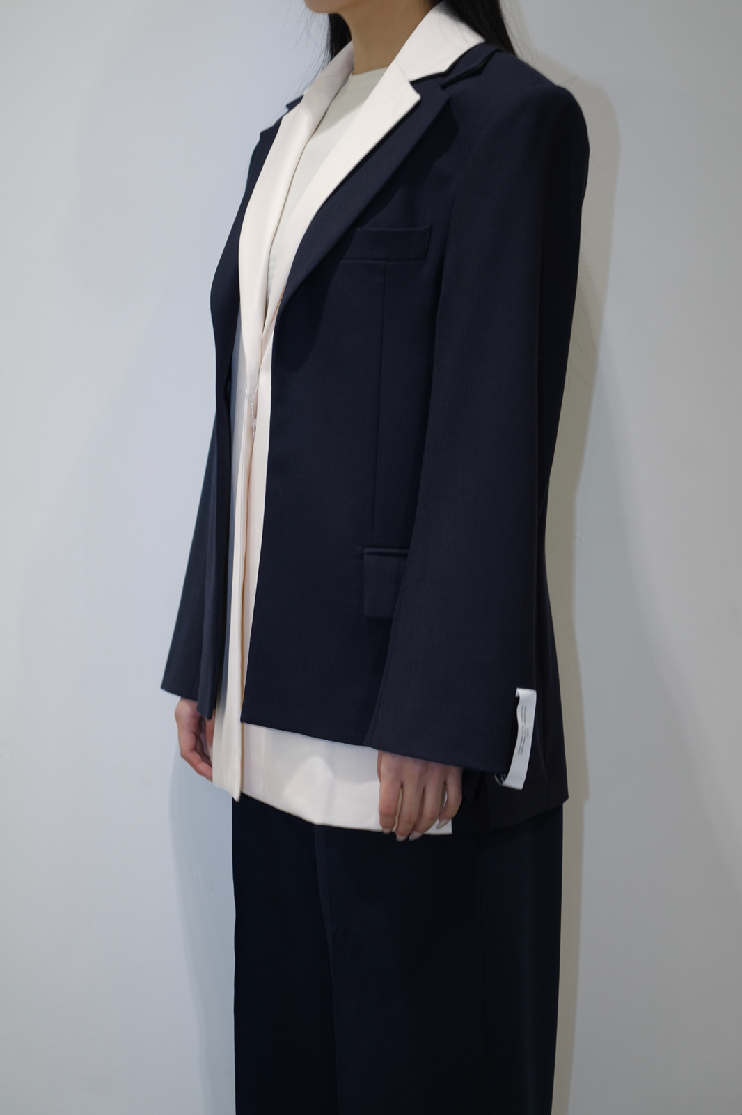 Rokh WM DOUBLE TAILORED BLAZER Navy