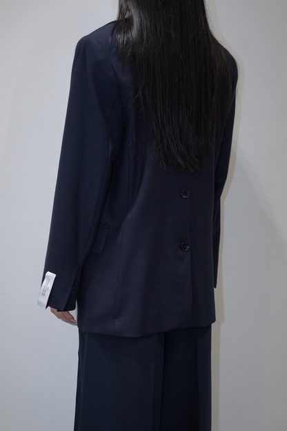 Rokh WM DOUBLE TAILORED BLAZER Navy