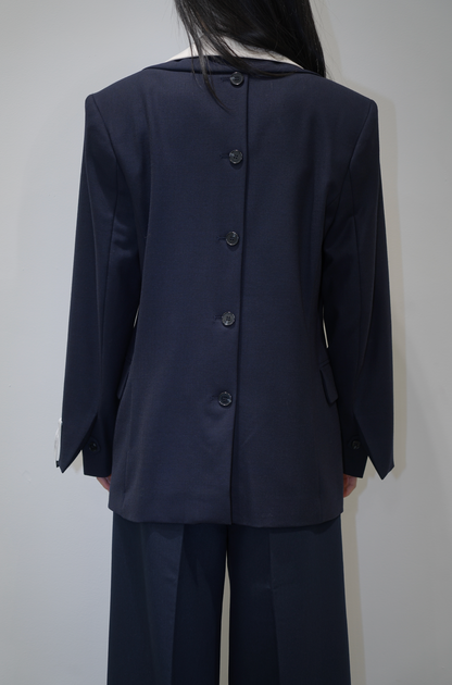 Rokh WM DOUBLE TAILORED BLAZER Navy