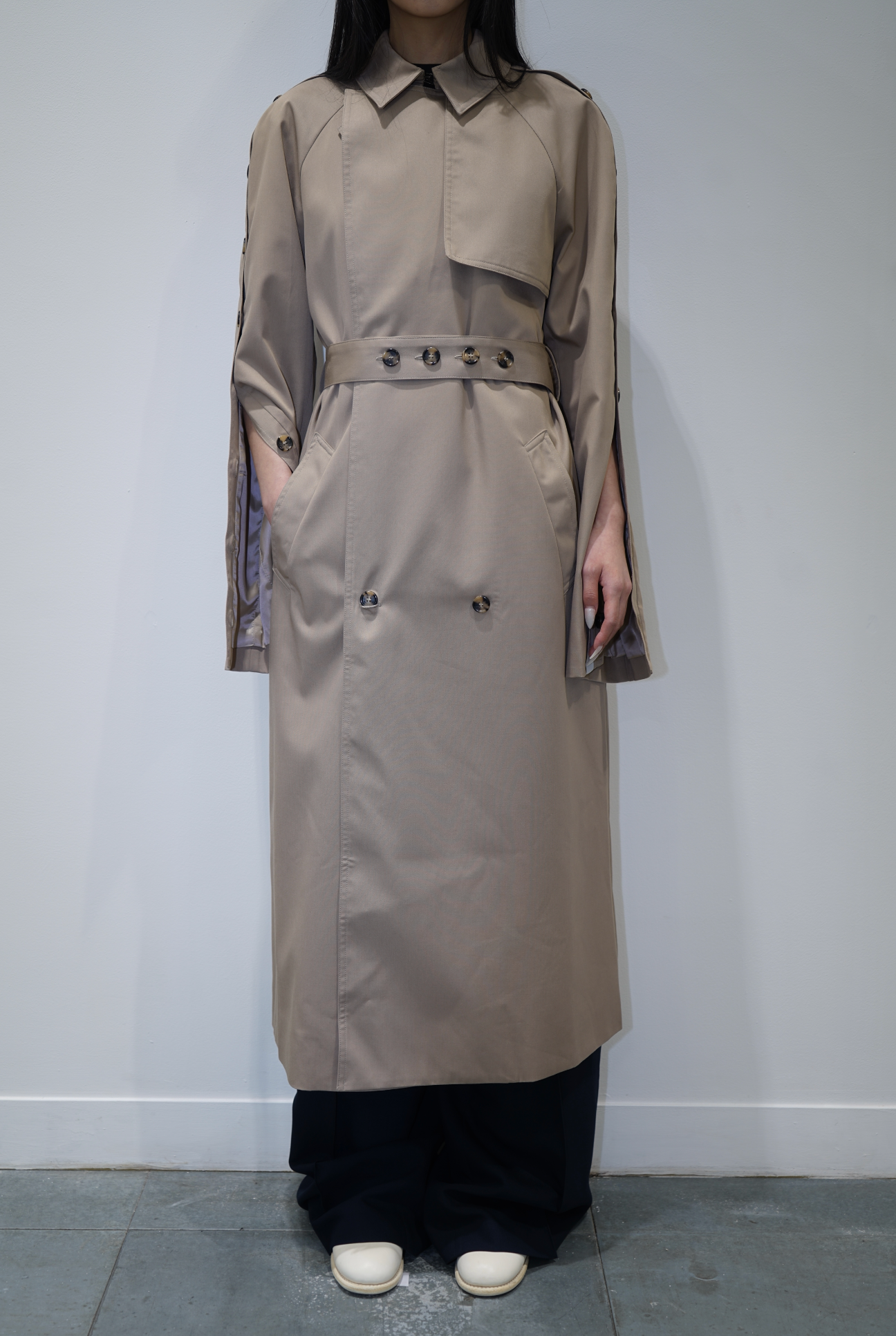 Rokh CT MULTI BUTTON TRENCH COAT Beige