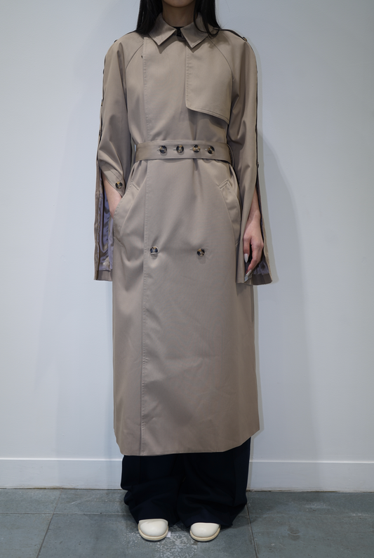 Rokh CT MULTI BUTTON TRENCH COAT Beige