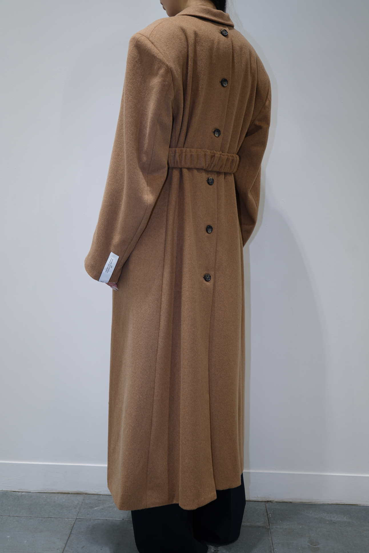 Rokh WM BELTED TAILORED COAT Camel