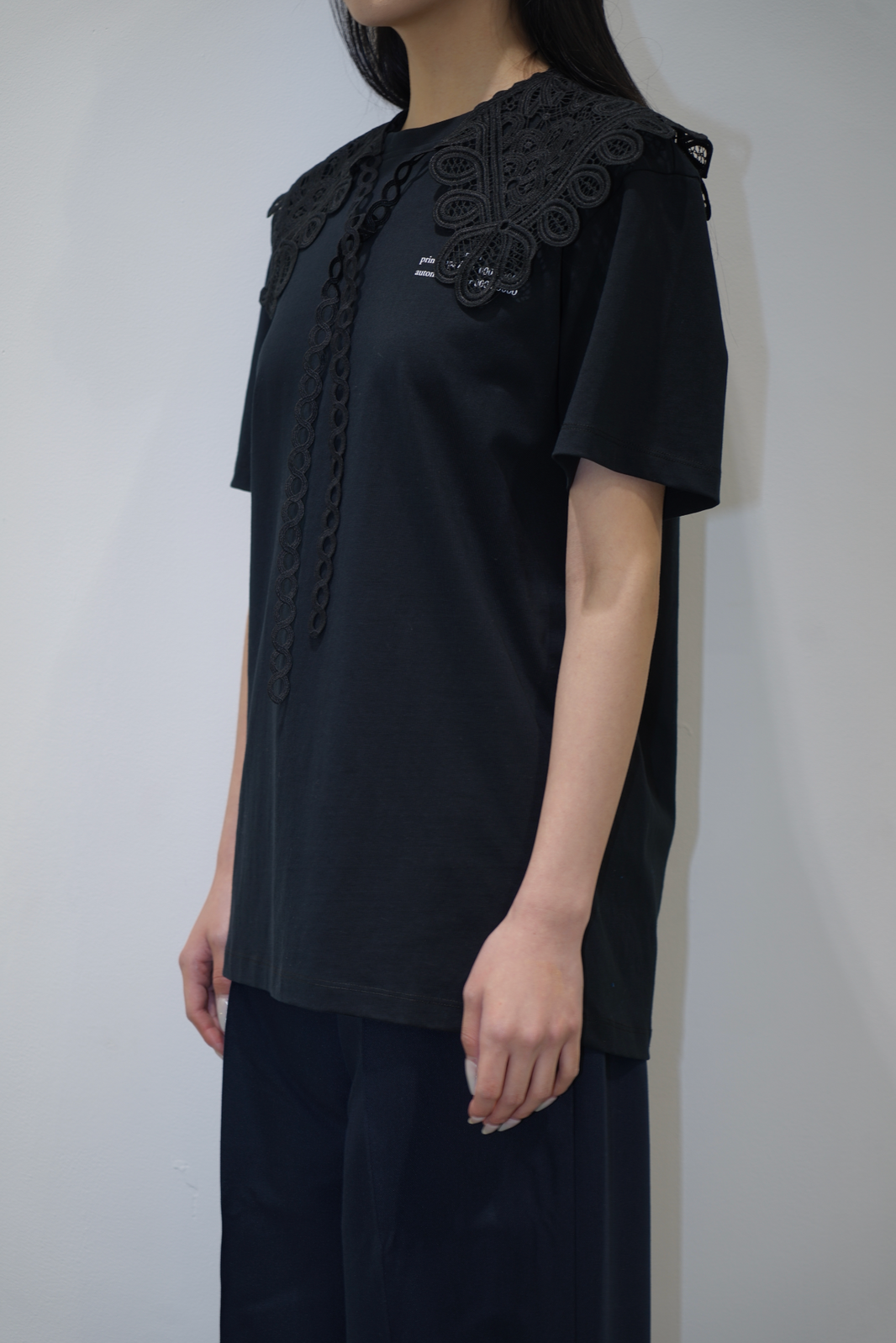 Rokh CT T-SHIRT WITH LACE